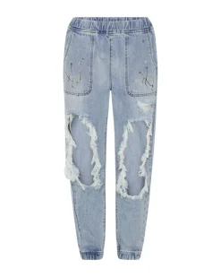 Denim Jeans|ONE TEASPOON Fleetwood Artiste Trackers Mid Waist Jogger Jeans