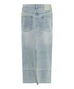 Denim Skirts|ONE TEASPOON Fleetwood Cassidy Mid Waist Long Denim Column Skirt