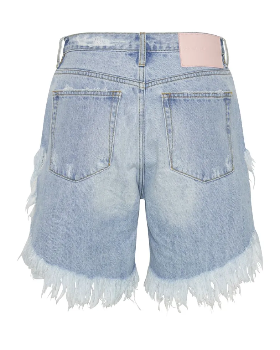 Denim Shorts|ONE TEASPOON Fleetwood Frankies Long Length Denim Shorts
