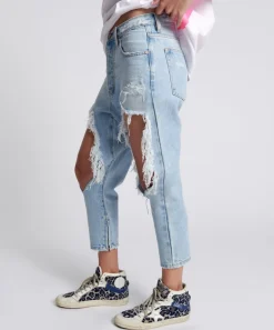 Denim Jeans|ONE TEASPOON Fleetwood Kingpins Cropped Boyfriend Jeans