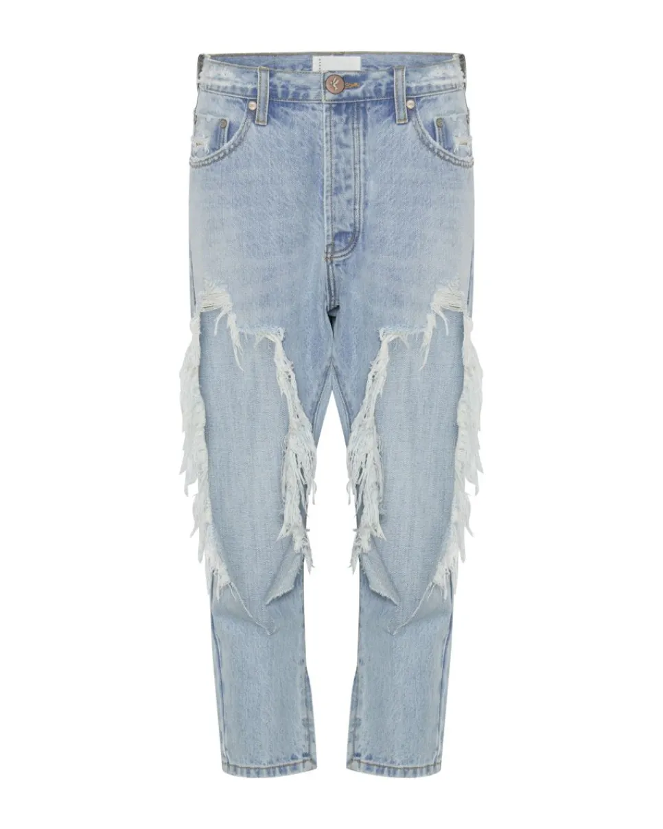 Denim Jeans|ONE TEASPOON Fleetwood Kingpins Cropped Boyfriend Jeans