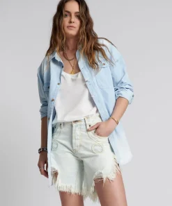 Denim Shorts|ONE TEASPOON Florence Frankies Long Length Denim Shorts