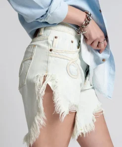 Denim Shorts|ONE TEASPOON Florence Frankies Long Length Denim Shorts