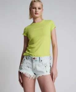 Denim Shorts|ONE TEASPOON Florence Painted Bonitas Low Waist Denim Shorts