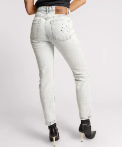 Denim Jeans|ONE TEASPOON Florence Painted High Waist Awesome Baggies Straight Leg Jeans