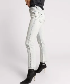 Denim Jeans|ONE TEASPOON Florence Painted High Waist Awesome Baggies Straight Leg Jeans