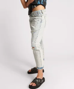 Denim Jeans|ONE TEASPOON Florence Painted Saints Boyfriend Jeans