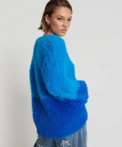 Knitwear|ONE TEASPOON Fluffy Colour Blocked Sweater