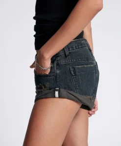 Denim Shorts|ONE TEASPOON Fox Black Bandit