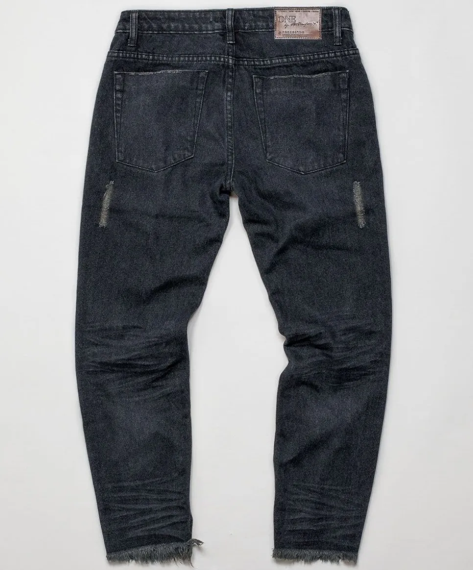 Denim Jeans|ONE TEASPOON Fox Black Freebirds