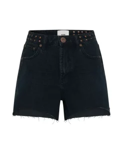 Denim Shorts|ONE TEASPOON Fox Black Legend Mom Fit Shorts