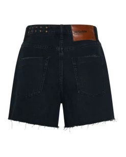 Denim Shorts|ONE TEASPOON Fox Black Legend Mom Fit Shorts