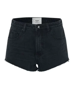 Denim Shorts|ONE TEASPOON Fox Black The One Fitted Cheeky Denim Shorts