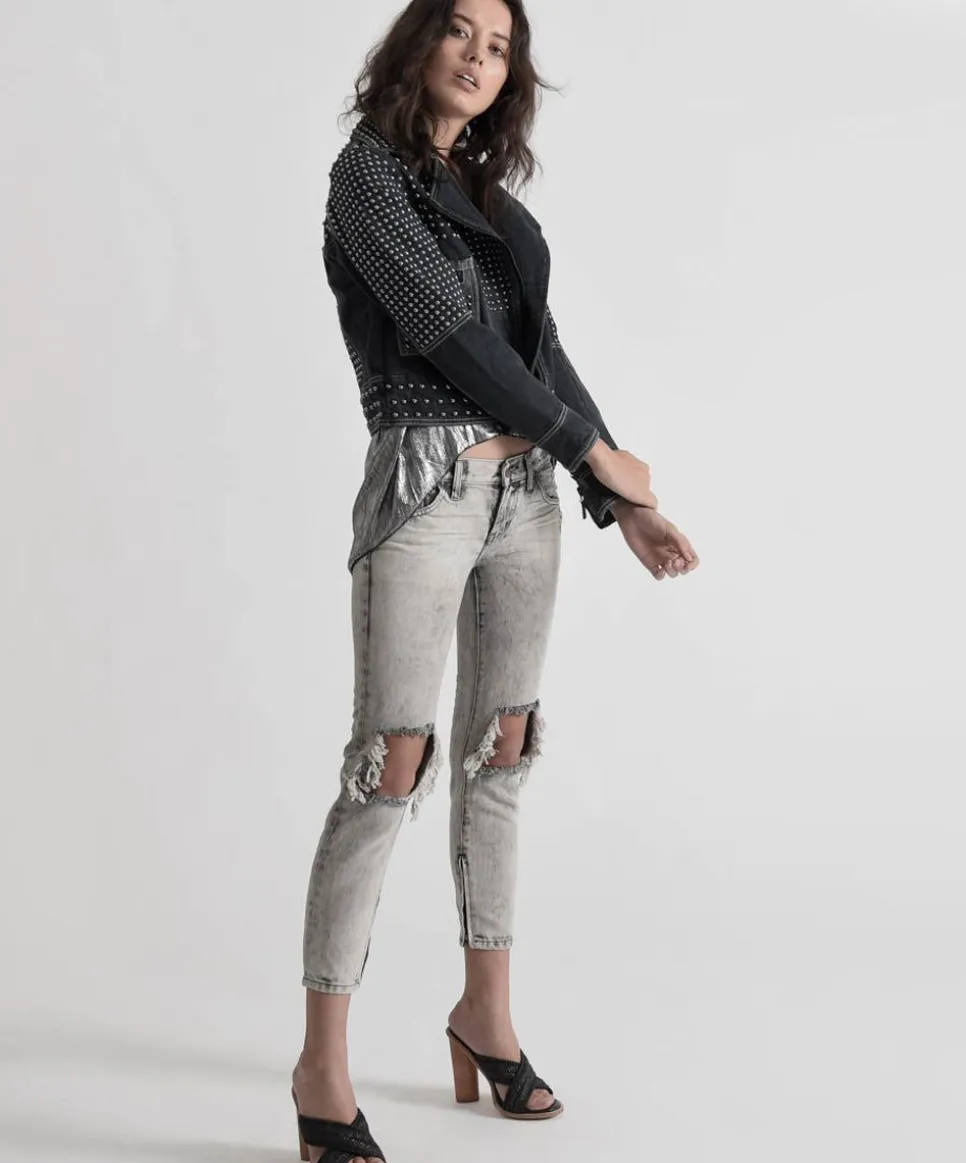 Denim Jeans|ONE TEASPOON Freebirds Low Waist Rigid Skinny Jeans