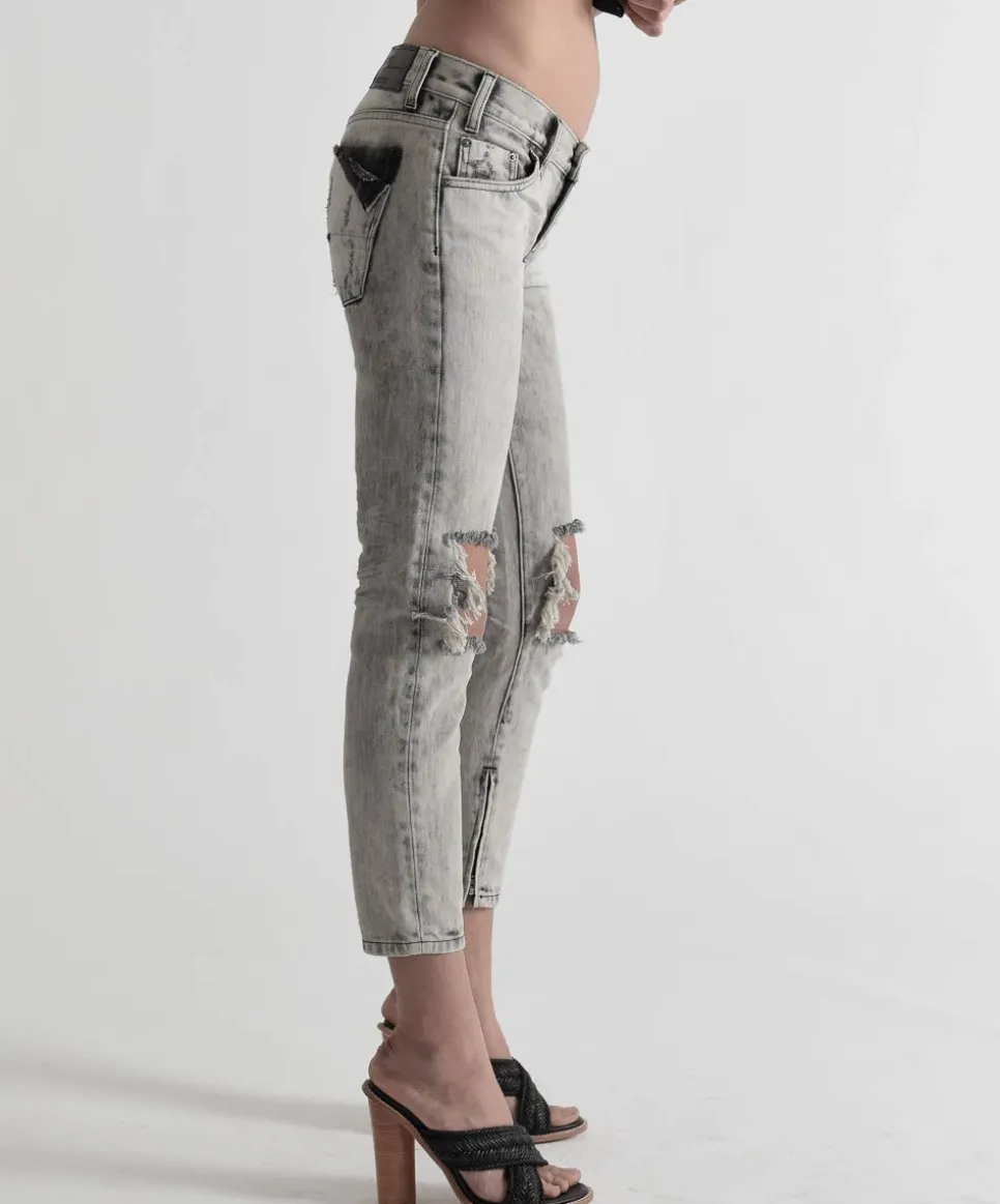 Denim Jeans|ONE TEASPOON Freebirds Low Waist Rigid Skinny Jeans