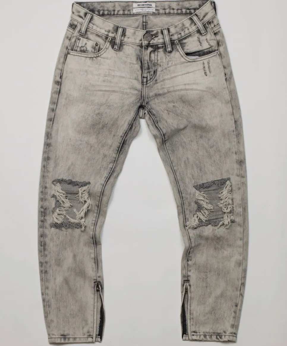 Denim Jeans|ONE TEASPOON Freebirds Low Waist Rigid Skinny Jeans