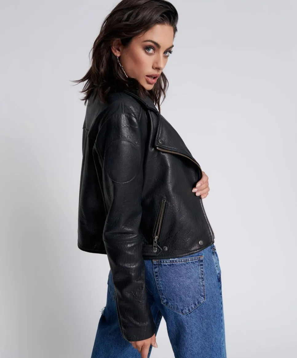 Leather Jackets|ONE TEASPOON Game Over Classic Leather Jacket