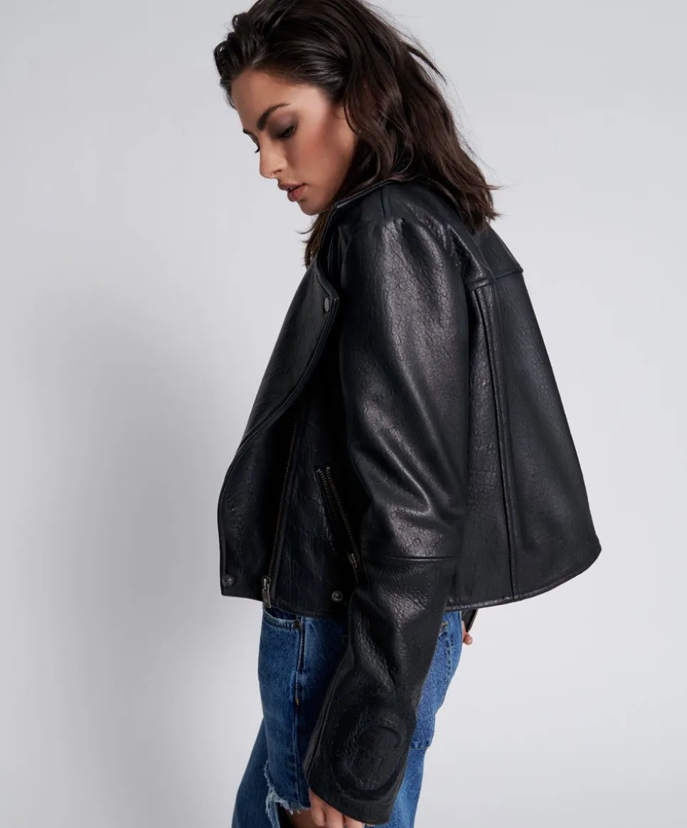 Leather Jackets|ONE TEASPOON Game Over Classic Leather Jacket