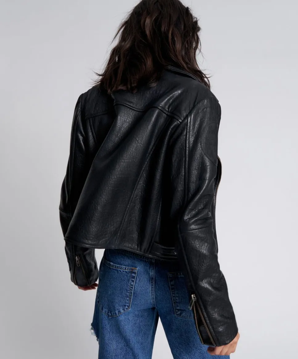 Leather Jackets|ONE TEASPOON Game Over Classic Leather Jacket