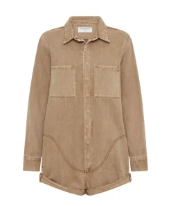 Denim Jumpsuits|ONE TEASPOON Gold Earth Prophecy Jumpsuit