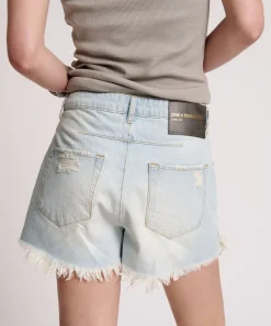 Denim Shorts|ONE TEASPOON Gold Mine Le Wolves Mid Length Denim Shorts