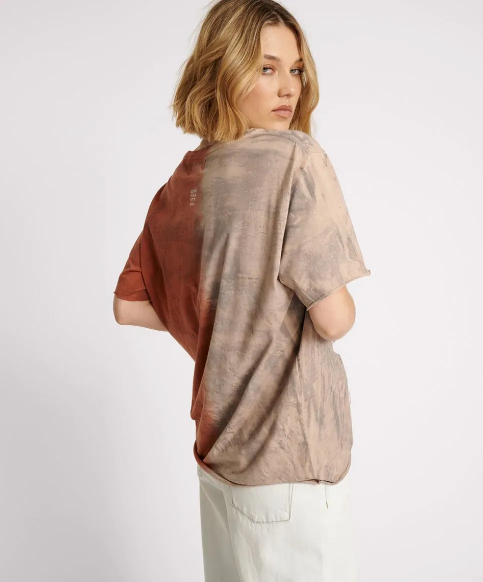 Graphic Tees|ONE TEASPOON Good Vibes Only Oversized Hand Dyed Tee