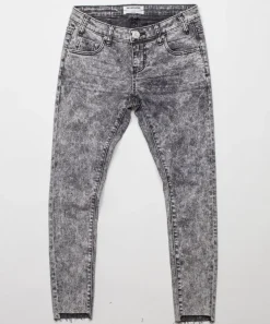 Denim Jeans|ONE TEASPOON Grey Society Freebirds Ii Low Waist Skinny Jeans