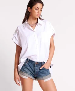 Denim Shorts|ONE TEASPOON Gritty Blue Bandit Low Waist Denim Shorts