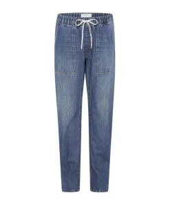 Denim Jeans|ONE TEASPOON Gritty Blue Shabbies Drawstring Boyfriend Jeans