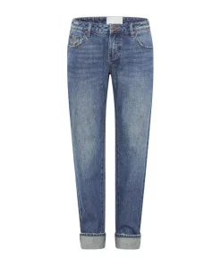 Denim Jeans|ONE TEASPOON Gritty Blue Truckers Low Waist Straight Leg Jeans