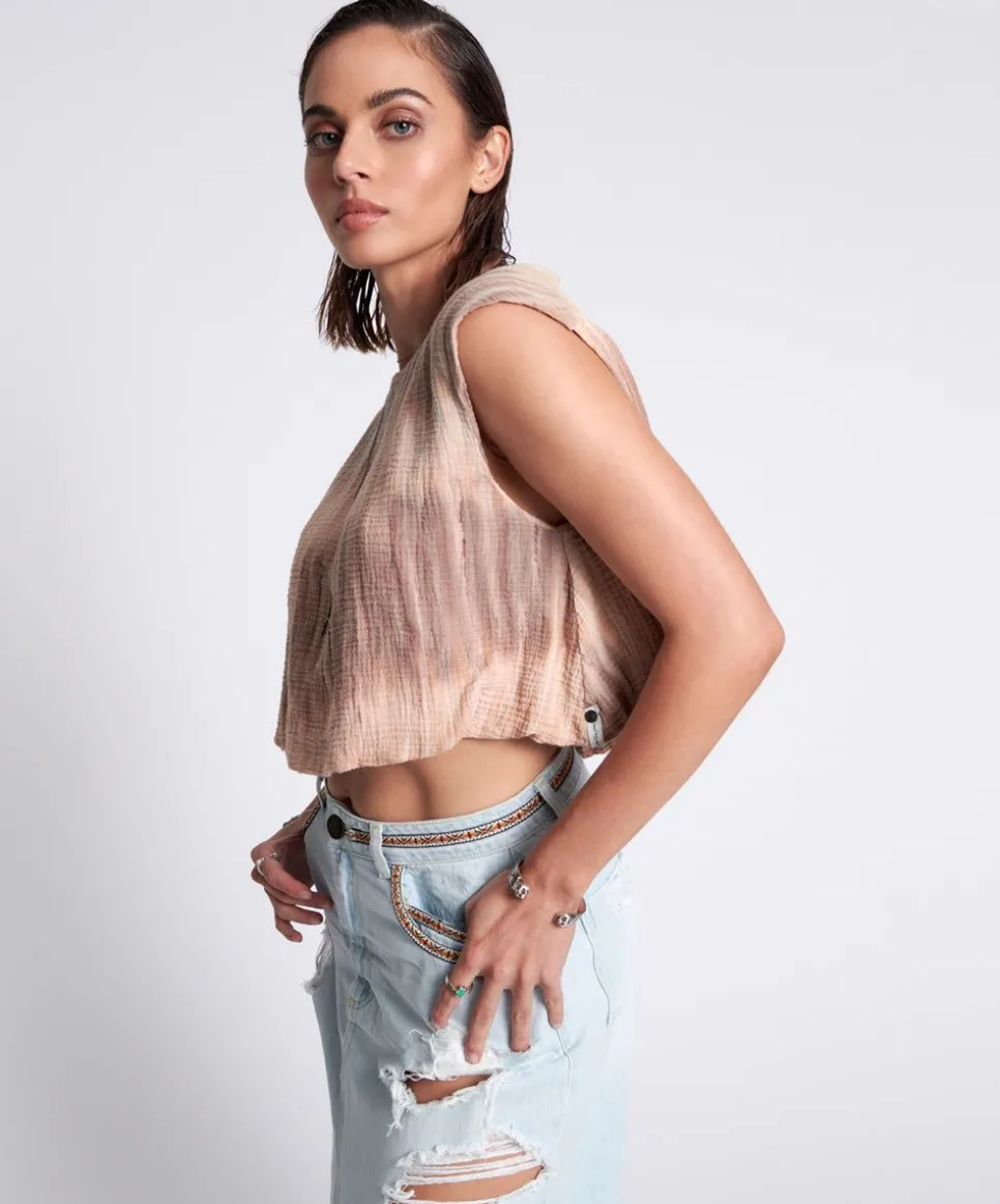 Tops|ONE TEASPOON Hand Dyed Backless Bubble Top