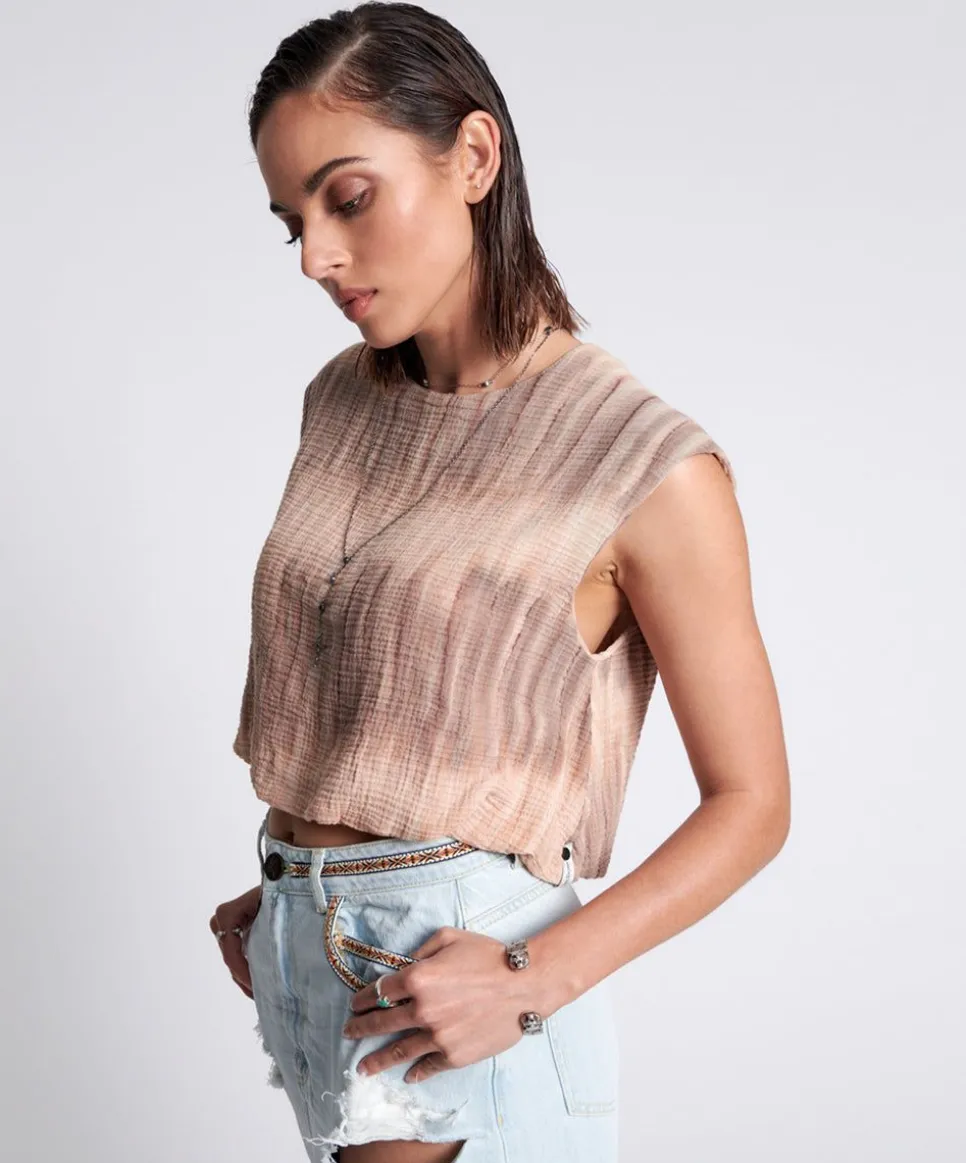 Tops|ONE TEASPOON Hand Dyed Backless Bubble Top