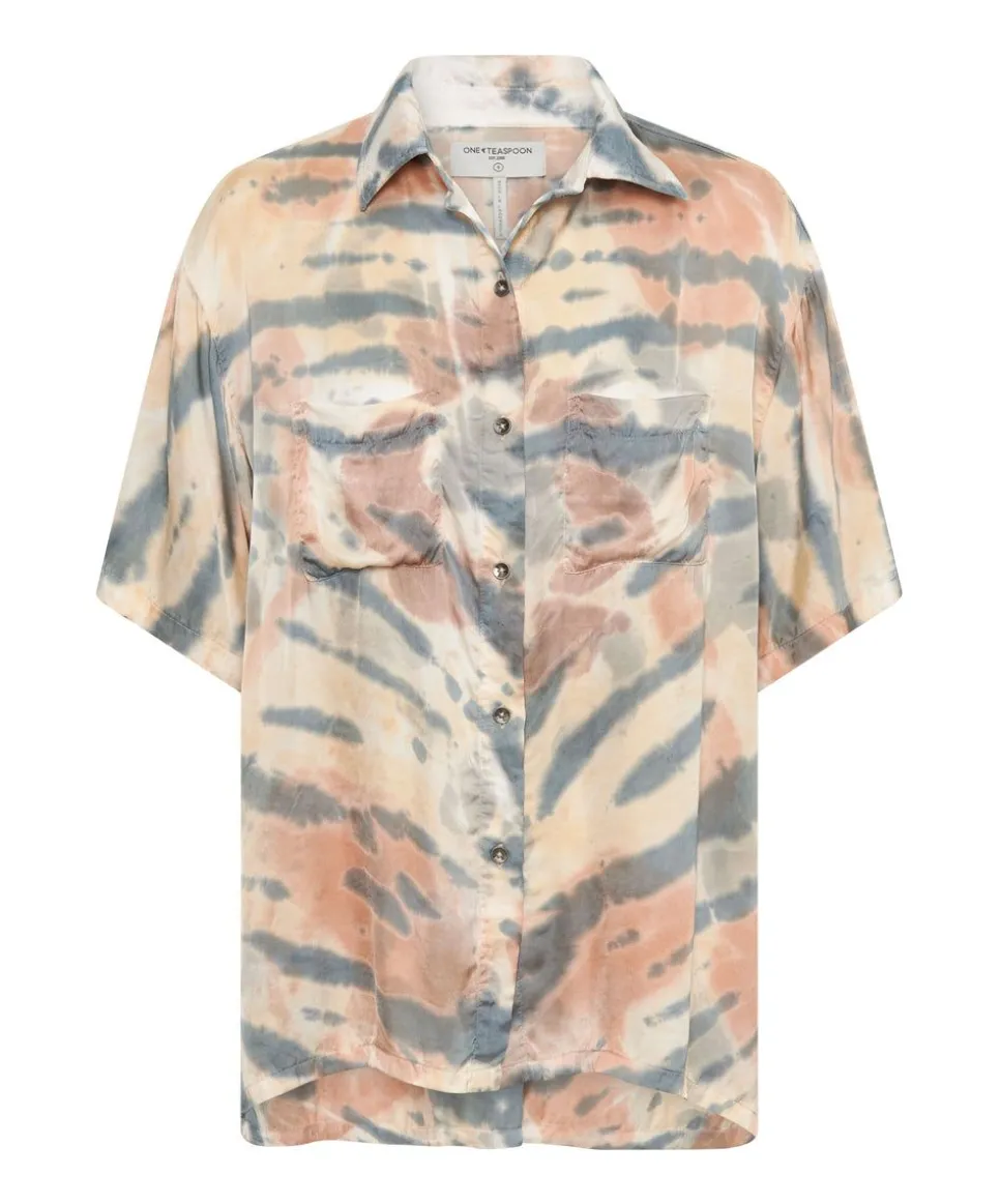 Shirts|ONE TEASPOON Hand Painted Date Night Satin Shirt