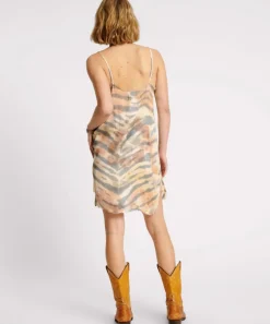 Mini Dresses|ONE TEASPOON Hand Painted Date Night Satin Slip Dress