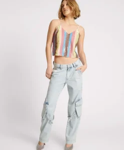 Tops|ONE TEASPOON Hand Sequin Ibiza Luxe Party Cami Top