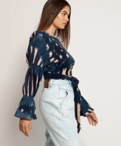 Tops|ONE TEASPOON Hand Tie Dye Santorini Nights Top