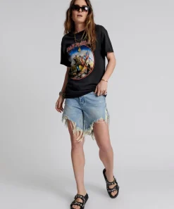 Denim Shorts|ONE TEASPOON Hendrixe Frankies Long Length Denim Shorts