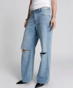 Denim Jeans|ONE TEASPOON Hendrixe Jackson Mid Waist Wide Leg Jeans