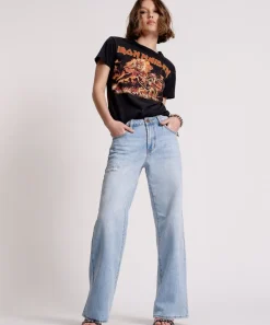 Denim Jeans|ONE TEASPOON Hendrixe Jacksons Mid Waist Wide Leg Jeans