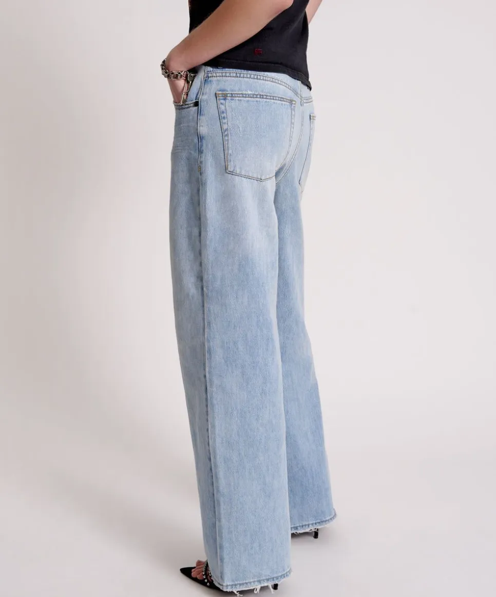 Denim Jeans|ONE TEASPOON Hendrixe Jacksons Mid Waist Wide Leg Jeans