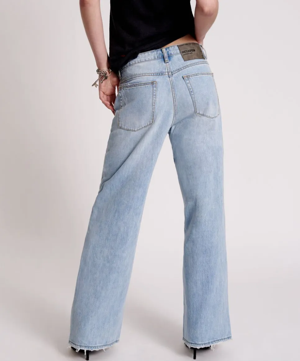 Denim Jeans|ONE TEASPOON Hendrixe Jacksons Mid Waist Wide Leg Jeans