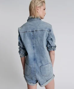 Denim Jumpsuits|ONE TEASPOON Hendrixe Prophecy Jumpsuit