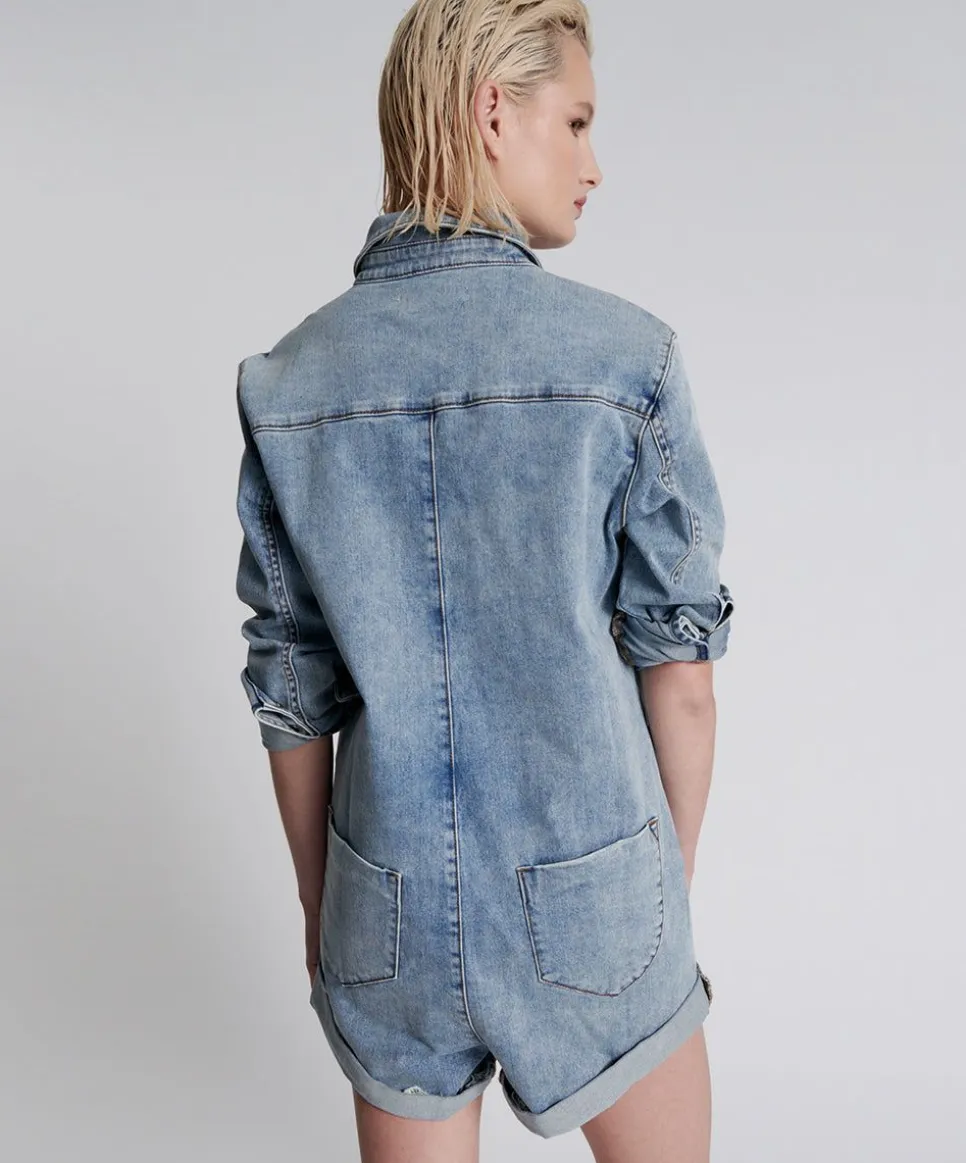 Denim Jumpsuits|ONE TEASPOON Hendrixe Prophecy Jumpsuit