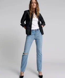 Denim Jeans|ONE TEASPOON Hendrixe Truckers Mid Rise Straight Leg Jeans