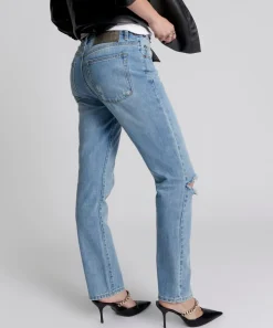 Denim Jeans|ONE TEASPOON Hendrixe Truckers Mid Rise Straight Leg Jeans