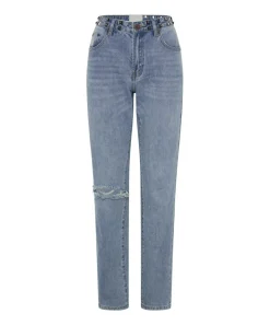 Denim Jeans|ONE TEASPOON Hendrixe Truckers Mid Rise Straight Leg Jeans