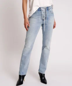 Denim Jeans|ONE TEASPOON Hendrixe Truckers Mid Waist Straight Leg Jeans