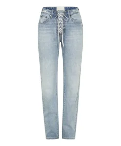 Denim Jeans|ONE TEASPOON Hendrixe Truckers Mid Waist Straight Leg Jeans
