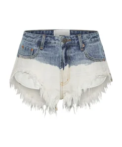 Denim Shorts|ONE TEASPOON Hollywood Dip Dye Rollers Denim Shorts