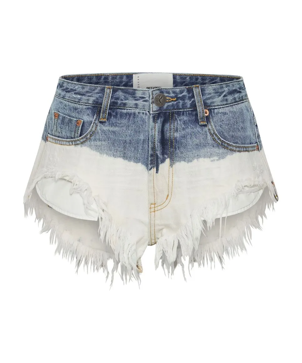 Denim Shorts|ONE TEASPOON Hollywood Dip Dye Rollers Denim Shorts